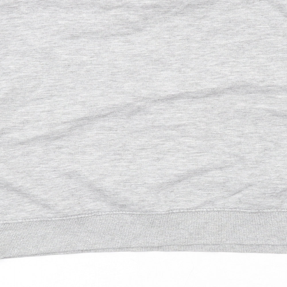 Pull&Bear Womens Grey Cotton Pullover Sweatshirt Size S Pullover