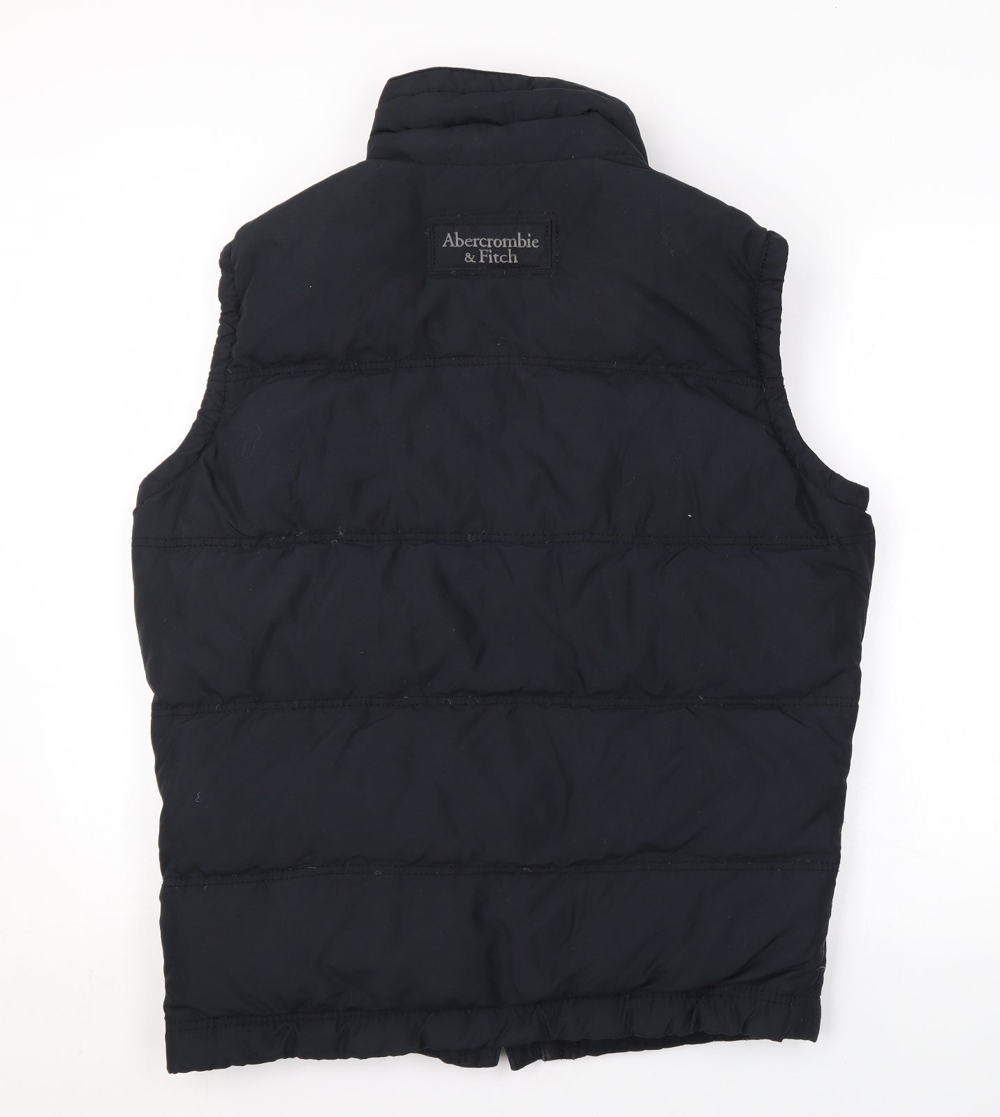 Abercrombie & Fitch Mens Black Gilet Coat Size M Zip