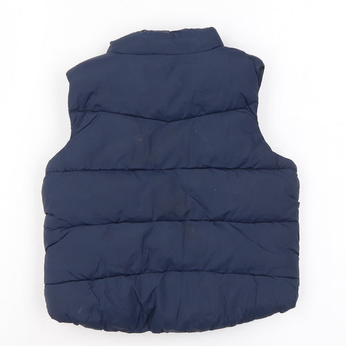 NEXT Boys Blue Gilet Coat Size 12-18 Months Zip