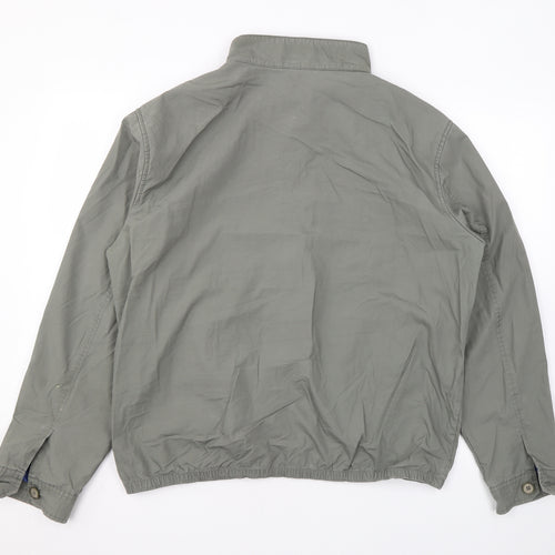 Marks and Spencer Mens Green Bomber Jacket Jacket Size L Zip