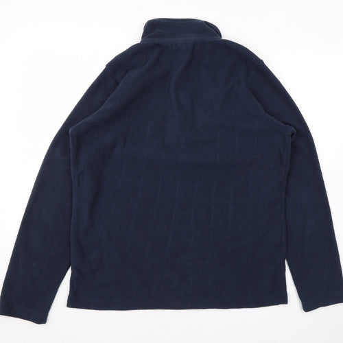 Ridge & Co Womens Blue Polyester Full Zip Sweatshirt Size 14 Zip