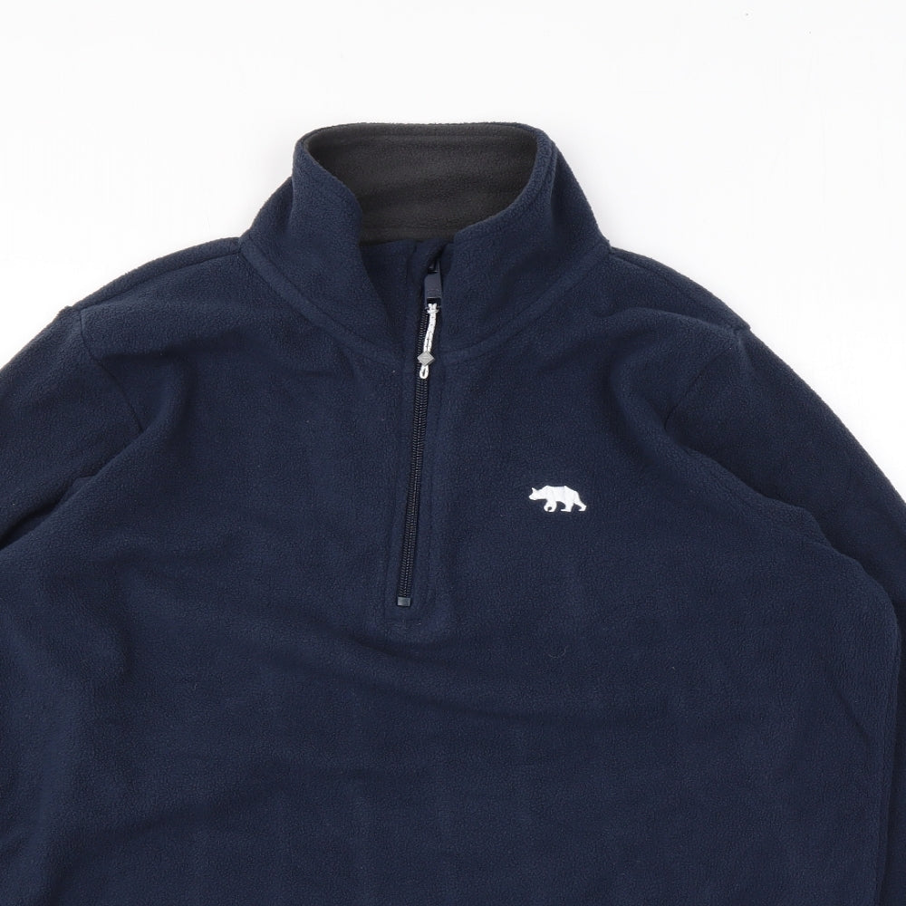 Ridge & Co Womens Blue Polyester Full Zip Sweatshirt Size 14 Zip