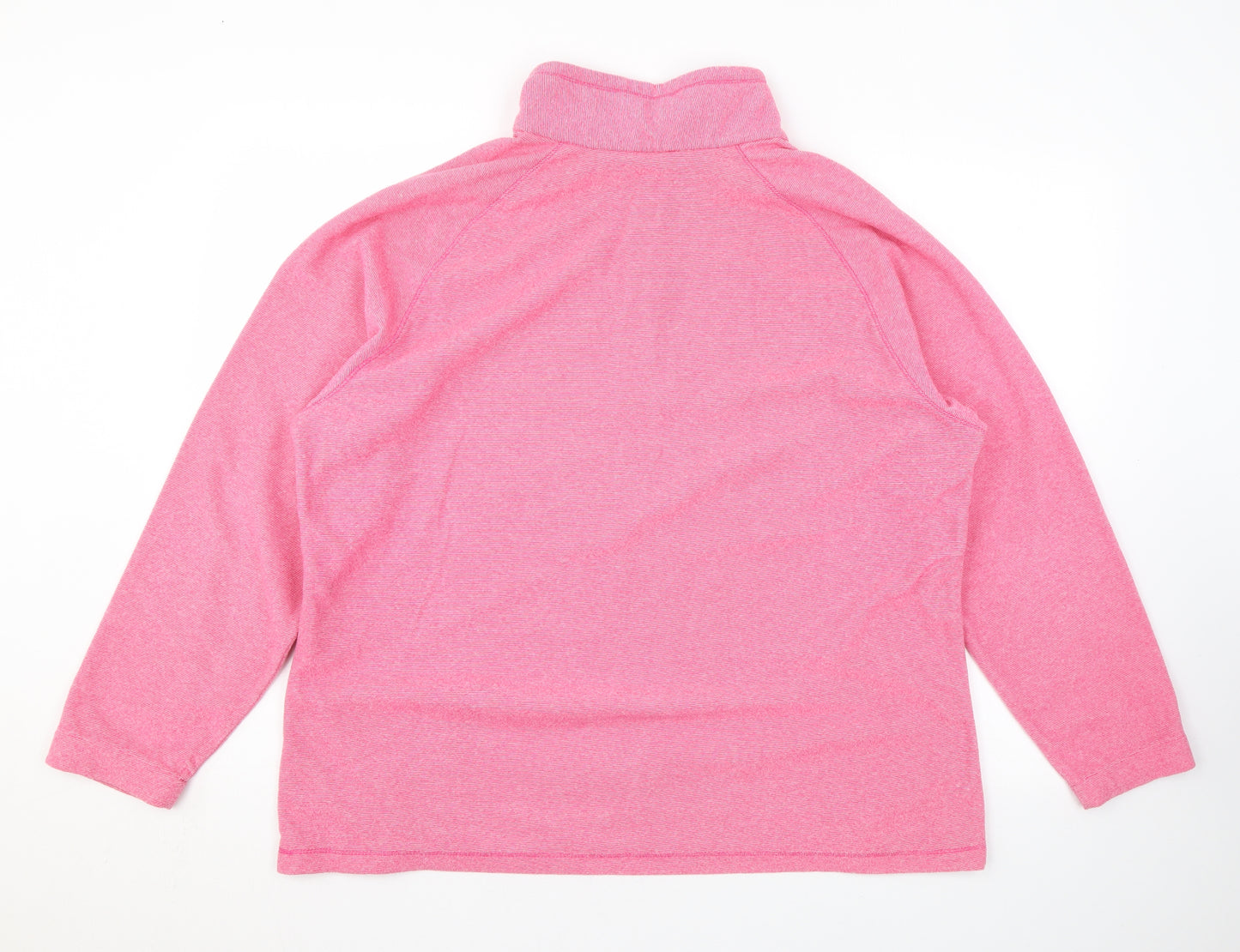 Regatta Womens Pink Polyester Pullover Sweatshirt Size 20 Zip