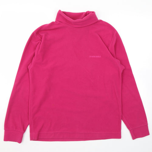 Campagnolo Womens Pink Polyester Pullover Sweatshirt Size S Pullover