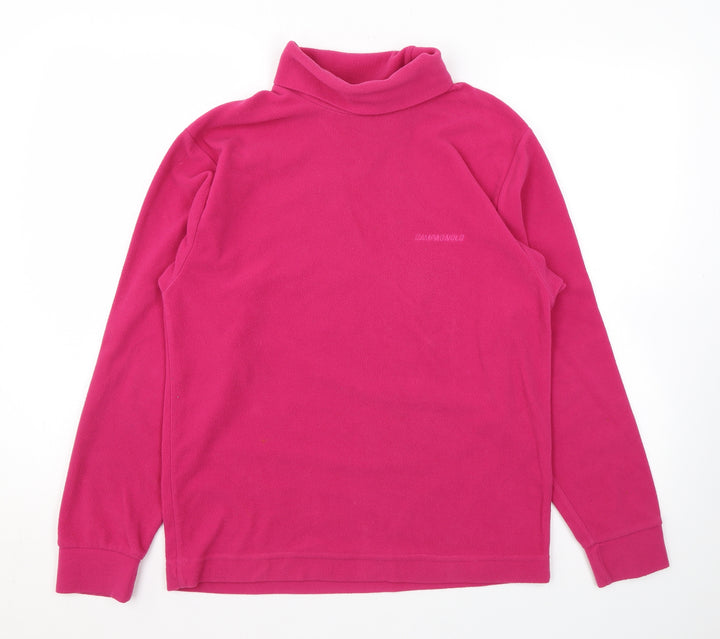 Campagnolo Womens Pink Polyester Pullover Sweatshirt Size S Pullover