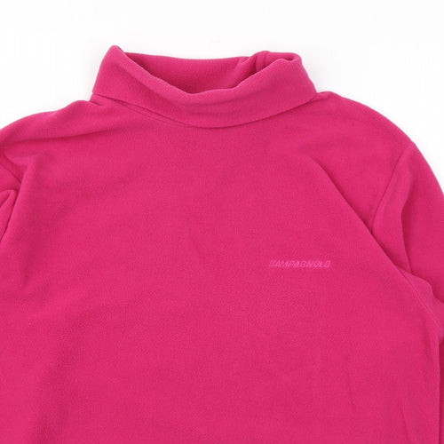 Campagnolo Womens Pink Polyester Pullover Sweatshirt Size S Pullover
