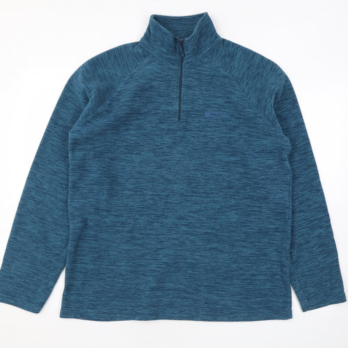 Mountain Warehouse Mens Blue Polyester Pullover Sweatshirt Size M
