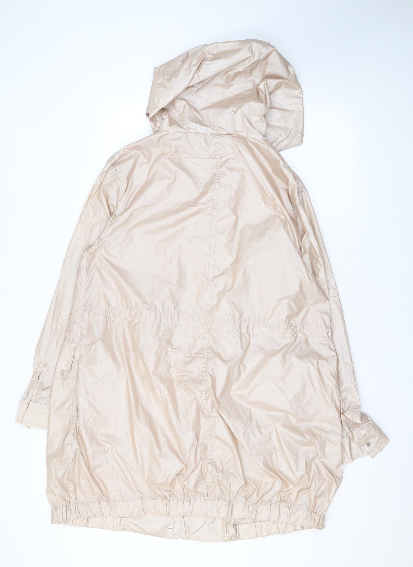 Zara Womens Pink Rain Coat Coat Size S Zip