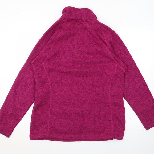 Mountain Life Womens Pink Polyester Pullover Sweatshirt Size 16 Zip