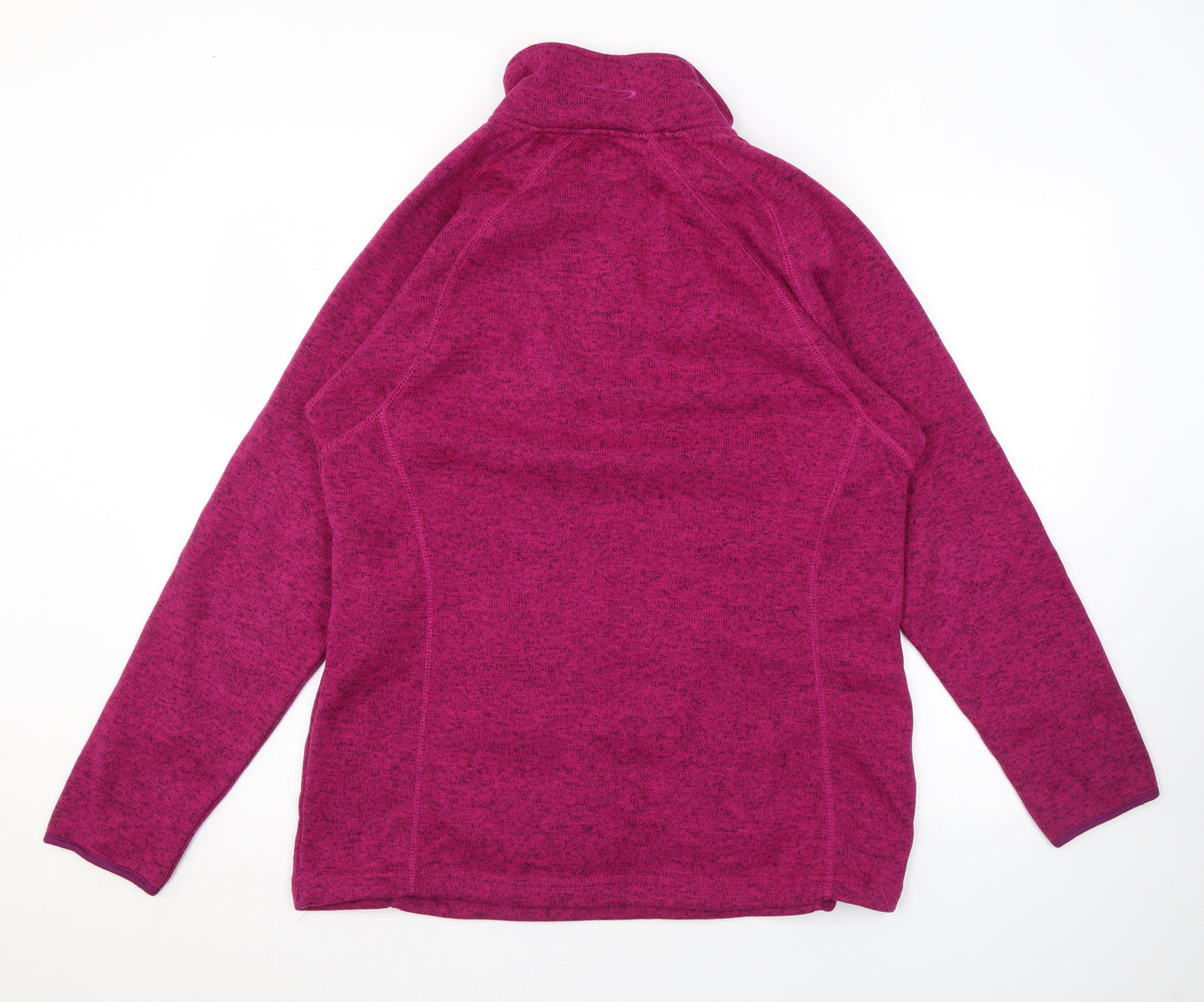 Mountain Life Womens Pink Polyester Pullover Sweatshirt Size 16 Zip