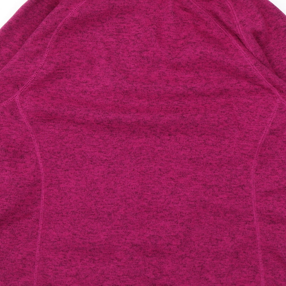 Mountain Life Womens Pink Polyester Pullover Sweatshirt Size 16 Zip