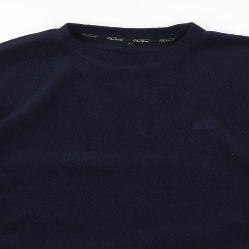 Peter Storm Mens Blue Polyester Pullover Sweatshirt Size XL