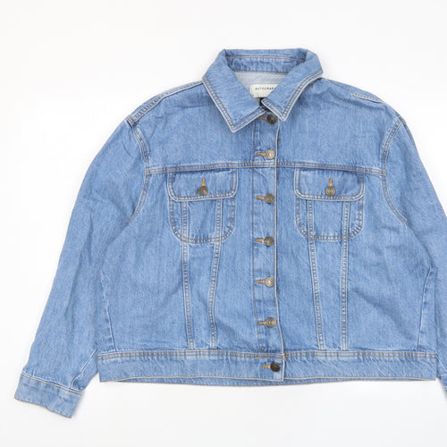 Autograph Womens Blue Jacket Size 20 Button - Pockets