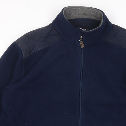 Blue Harbour Mens Blue Jacket Size M Zip - Zip Pockets