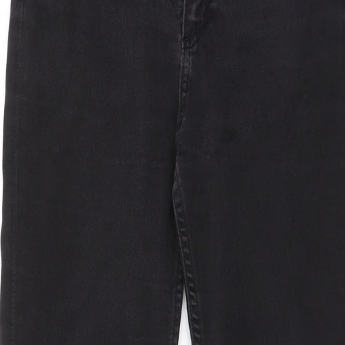 Monki Womens Grey Cotton Skinny Jeans Size 29 in L26 in Regular Zip - Pockets