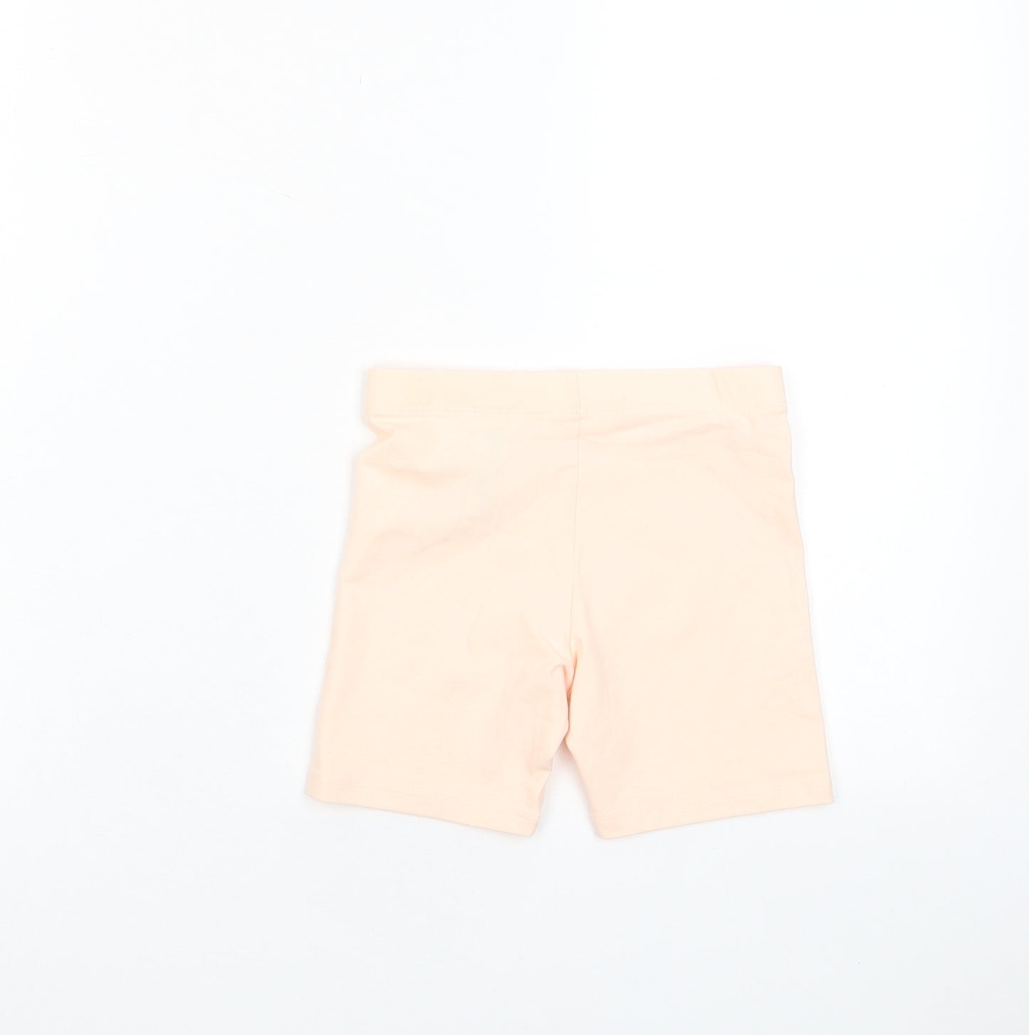 Marks and Spencer Girls Pink Cotton Biker Shorts Size 5-6 Years Regular