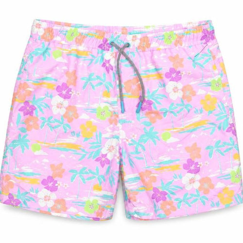 Marks and Spencer Girls Multicoloured Floral Polyester Sweat Shorts Size 12-13 Years L6 in Regular Drawstring