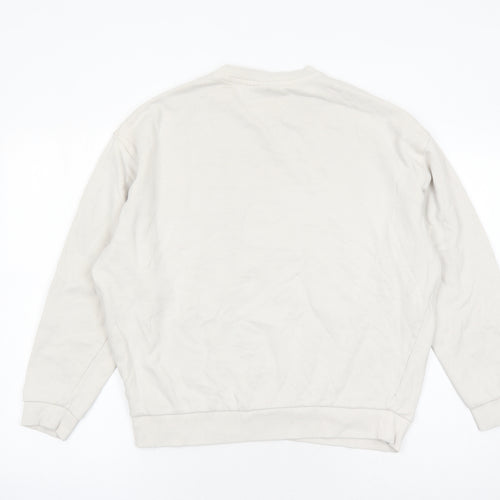 ASOS Womens Beige Cotton Pullover Sweatshirt Size S Pullover - Crooked Tongues