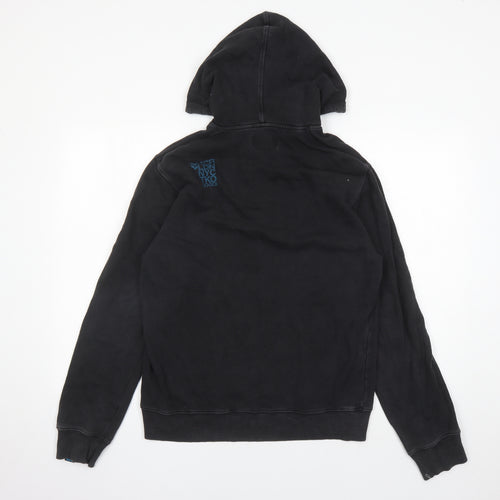 Gio-Goi Mens Black Cotton Pullover Hoodie Size S