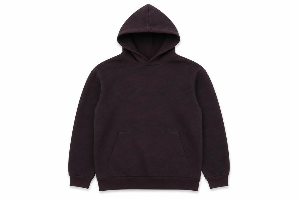 Front view of H&M boys’ red geometric cotton pullover hoodie, size 14, years pullover