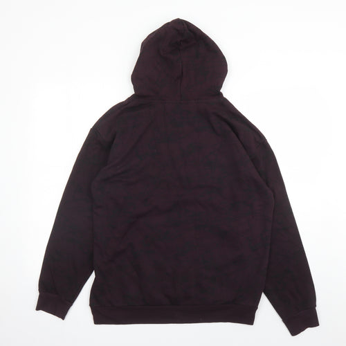 H&M Boys Red Geometric Cotton Pullover Hoodie Size 14 Years Pullover