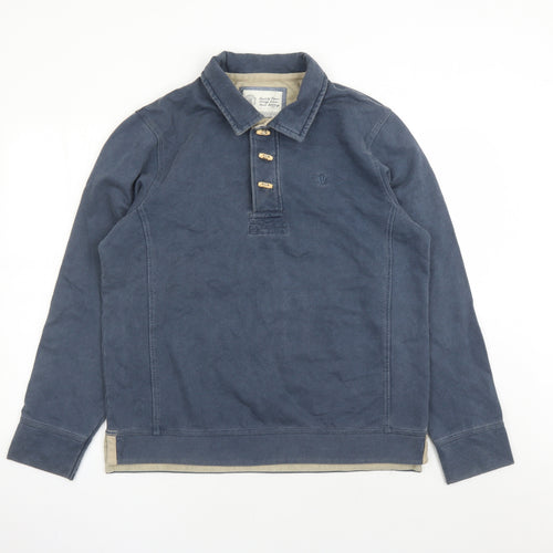 Fat Face Mens Blue Cotton Pullover Sweatshirt Size M