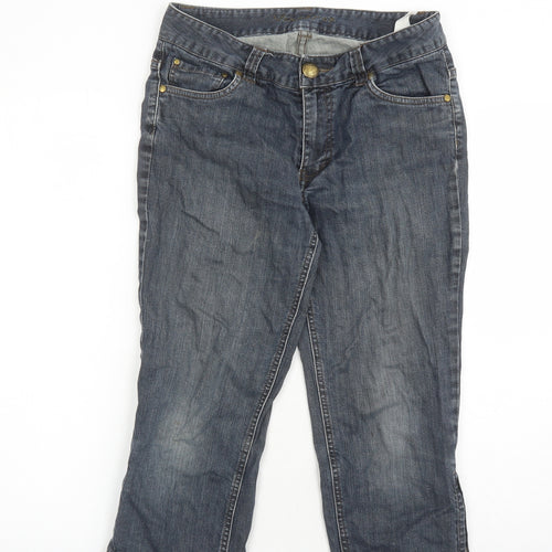 Jackpot Womens Blue Cotton Cropped Jeans Size 30 in L20 in Regular Zip - Pockets