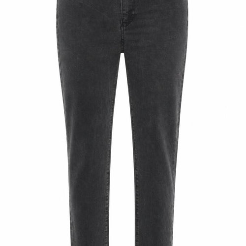 Denim & Co. Womens Black Cotton Straight Jeans Size 10 L29 in Regular Zip - raw