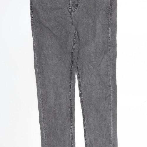 Denim & Co. Mens Grey Cotton Skinny Jeans Size 32 in L32 in Regular Button - Pockets