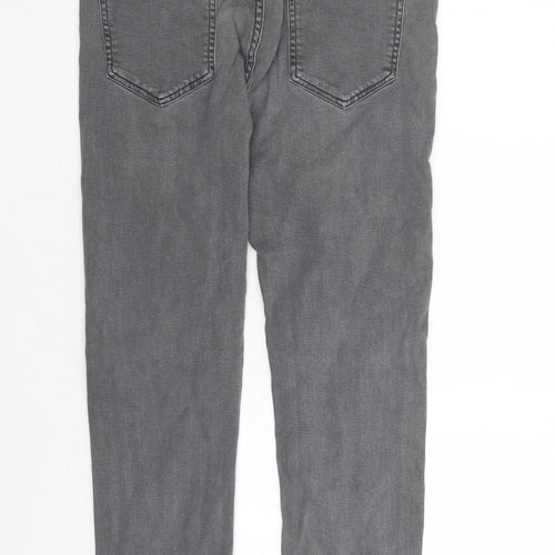 Denim & Co. Mens Grey Cotton Skinny Jeans Size 32 in L32 in Regular Button - Pockets