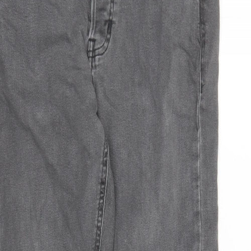 Denim & Co. Mens Grey Cotton Skinny Jeans Size 32 in L32 in Regular Button - Pockets