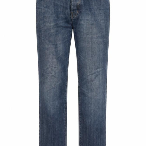 Denim & Co. Mens Blue Cotton Straight Jeans Size 32 in L30 in Regular Button - Pockets