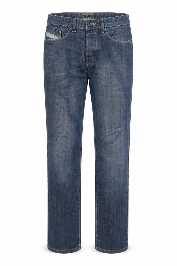 Denim & Co. Mens Blue Cotton Straight Jeans Size 32 in L30 in Regular Button - Pockets