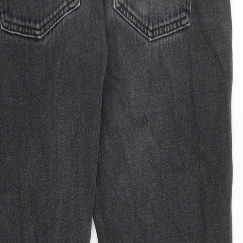 Denim & Co. Mens Black Cotton Straight Jeans Size 34 in L29 in Regular Zip - Pockets