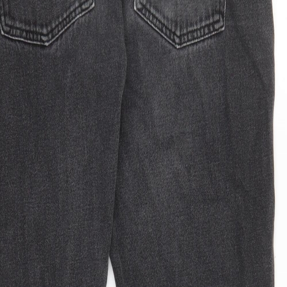 Denim & Co. Mens Black Cotton Straight Jeans Size 34 in L29 in Regular Zip - Pockets