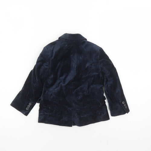 H&M Boys Blue Jacket Size 3-4 Years Button