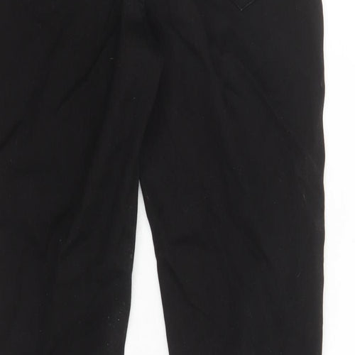 Denim & Co. Womens Black Cotton Straight Jeans Size 12 L29 in Regular Zip - Pockets