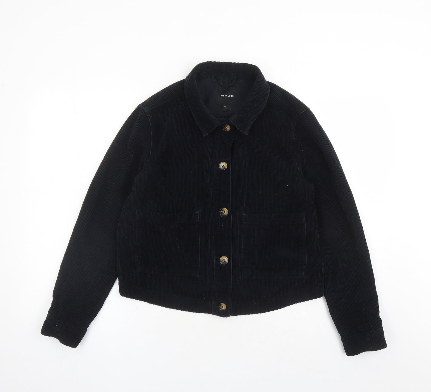 New Look Womens Blue Jacket Size 12 Button