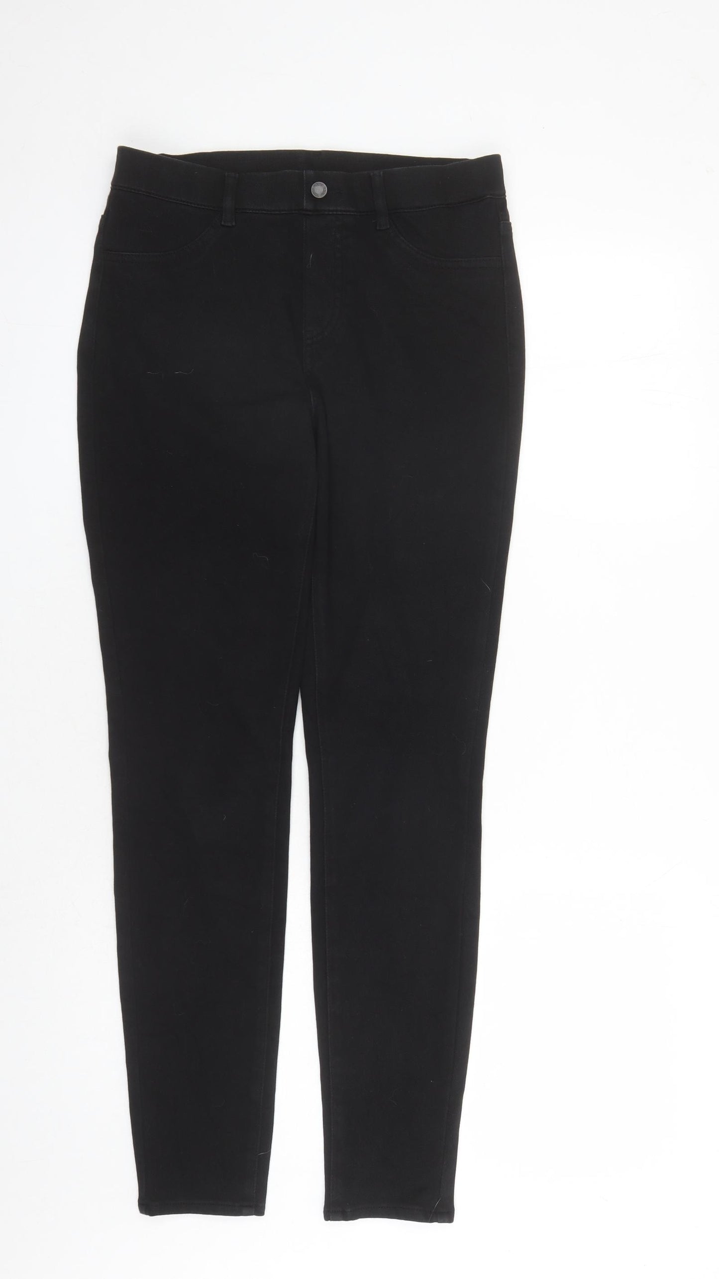 Uniqlo Womens Black Cotton Jegging Jeans Size M L29 in Regular