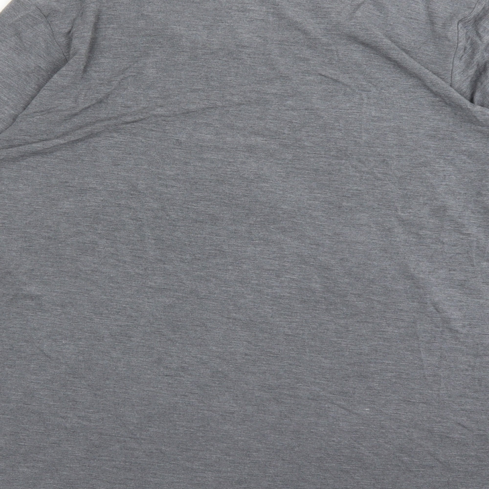 Cuddl Duds Womens Grey Modal Basic T-Shirt Size 3XL Round Neck