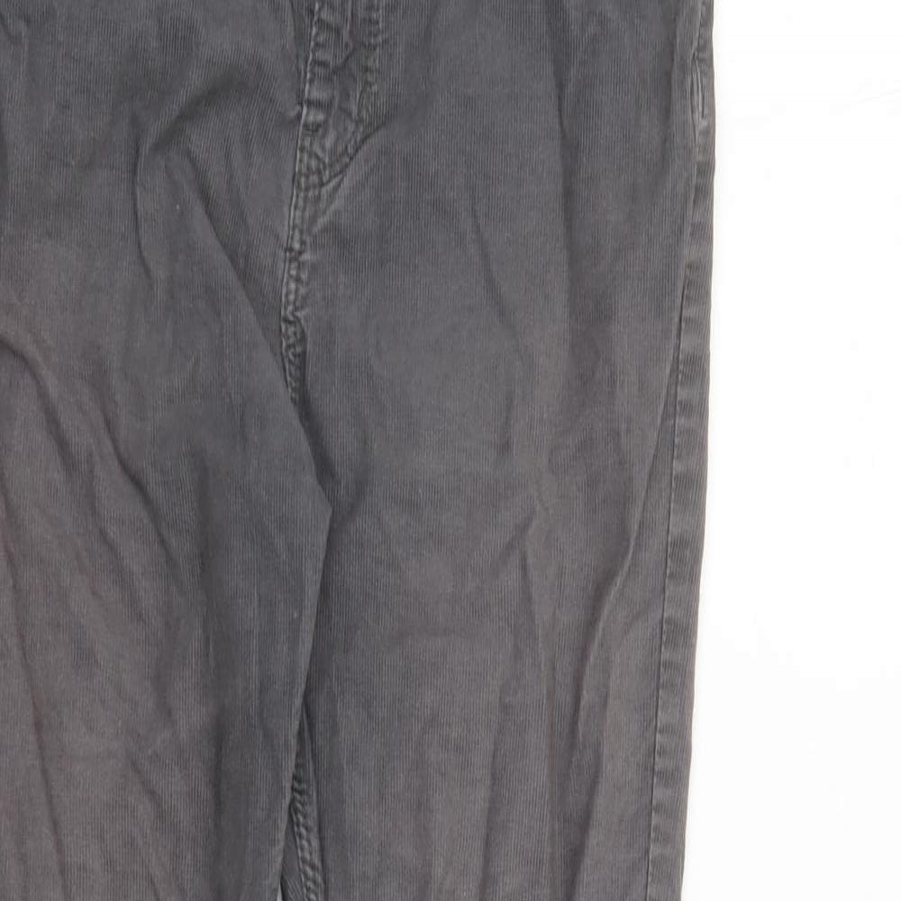 H&M Boys Grey Cotton Chino Trousers Size 14 Years L30 in Regular Zip