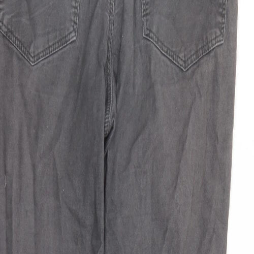 H&M Boys Grey Cotton Chino Trousers Size 14 Years L30 in Regular Zip