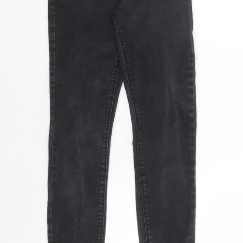 Denim & Co. Womens Black Cotton Skinny Jeans Size 10 L28 in Regular Zip - Pockets