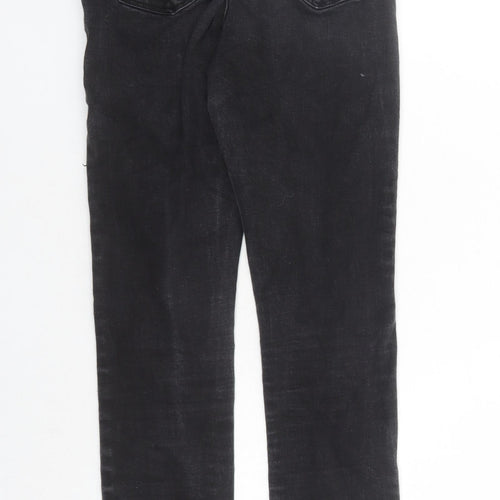 Denim & Co. Womens Black Cotton Skinny Jeans Size 10 L28 in Regular Zip - Pockets