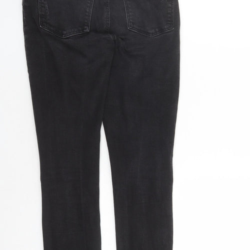 Denim & Co. Womens Black Cotton Skinny Jeans Size 12 L27 in Regular Zip - Pockets