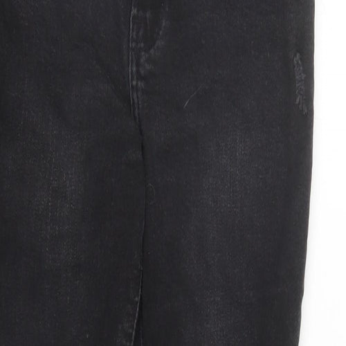 Denim & Co. Womens Black Cotton Skinny Jeans Size 12 L27 in Regular Zip - Pockets