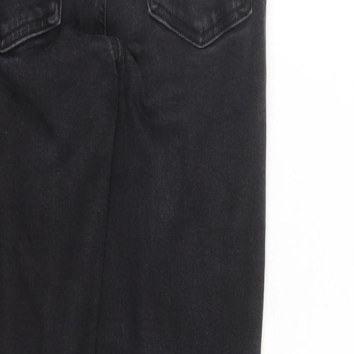 Denim & Co. Womens Black Cotton Skinny Jeans Size 12 L27 in Regular Zip - Pockets