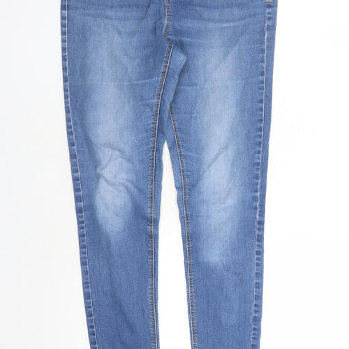 George Womens Blue Cotton Skinny Jeans Size 10 L31 in Regular Zip