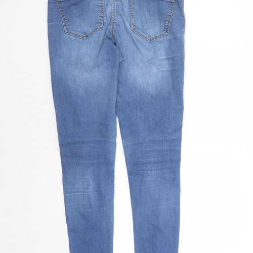 George Womens Blue Cotton Skinny Jeans Size 10 L31 in Regular Zip