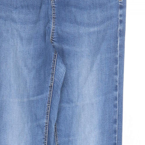 George Womens Blue Cotton Skinny Jeans Size 10 L31 in Regular Zip